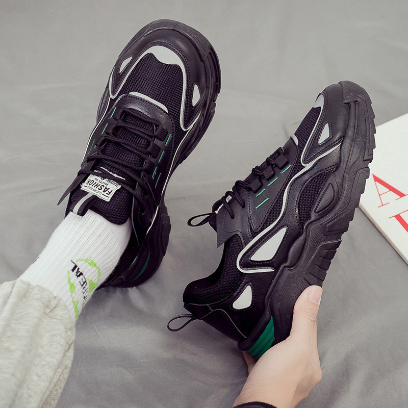 Giày Sneaker Nam Đế Cao Su Non, Giày Nam trend 2023-Tăng Chiều Cao Tự Nhiên