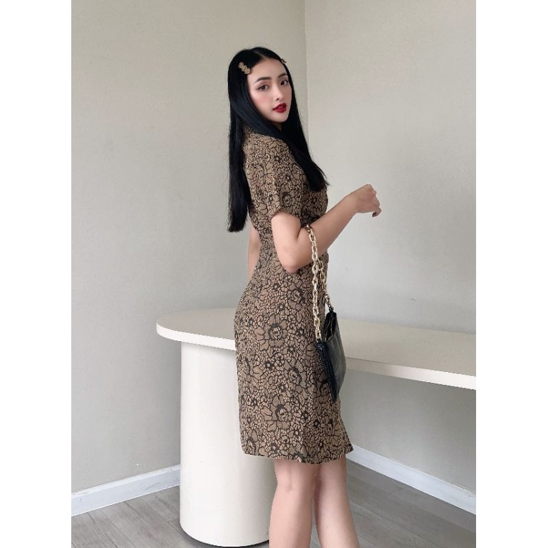 ĐẦM CICI DRESS công sở ( hoa văn )