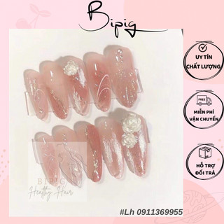 Charm Hoa Trắng trang trí Móng