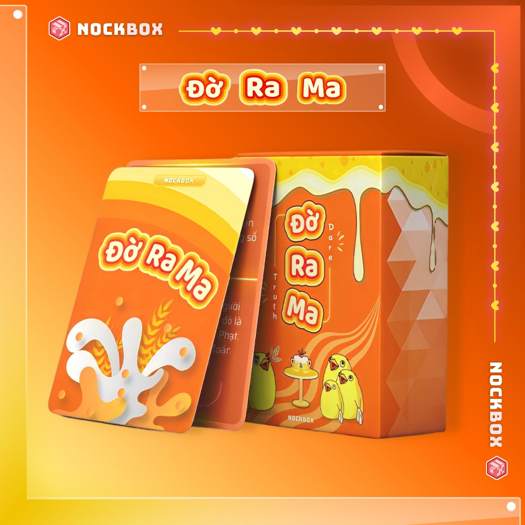Bộ bài Đờ Ra Ma 89 lá - Bài Drinking Game, Board Game hài hước, thách thức kịch tính dành cho nhóm bạn giải trí bữa nhậu
