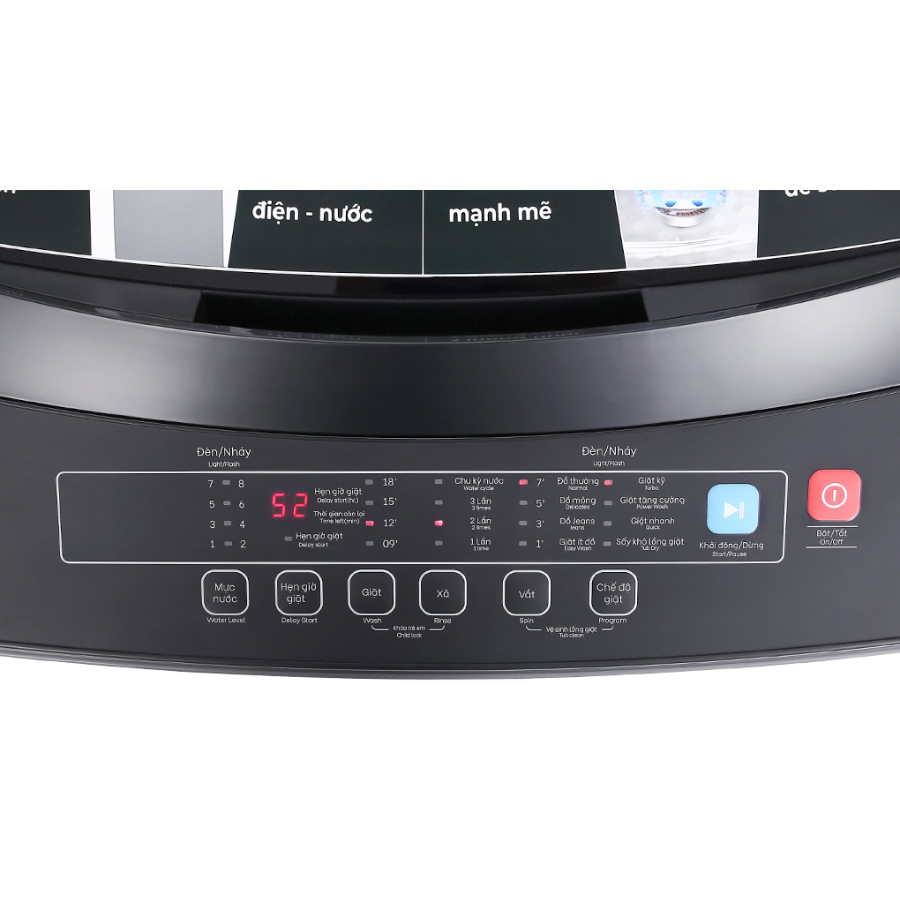 Máy giặt Casper 9.5 kg WT-95N68BGA - Chính hãng, bảo hành 24 tháng