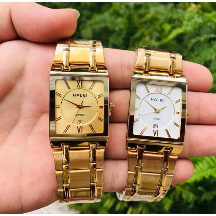 Đồng Hồ Halei Cặp Đôi Nam Nữ Dây Thép Lưới Đan Trẻ Trung - Máy Quartz - Bảo Hành 12 Tháng