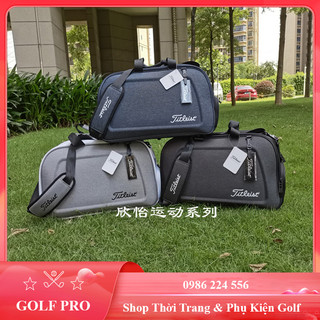 Túi đựng quần áo và giày golf bag Titleirt da PU bóng chống nước đựng đồ phụ kiện cá nhân TD007