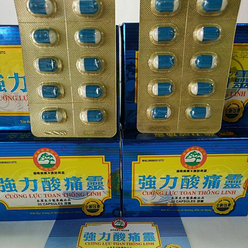 Cường Lực Toan Thống Linh. Hộp Vĩ 20 viên.