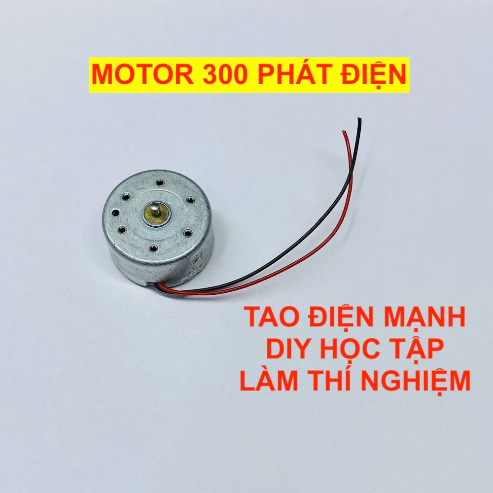 Động cơ mô tơ mini phát điện 300 3v - 5v 100% chế đèn led diều - LK0493
