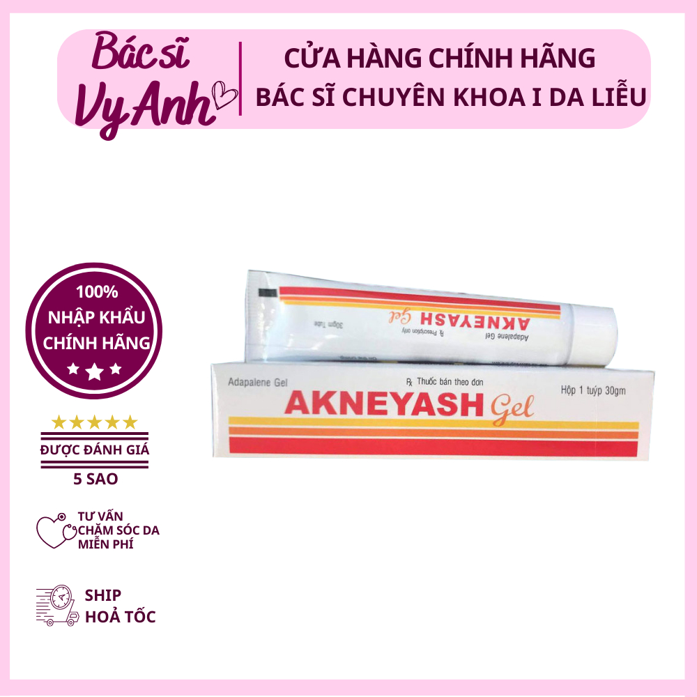 AKNEYASH GEL 30G. GEL BÔI MỤN BS VY ANH