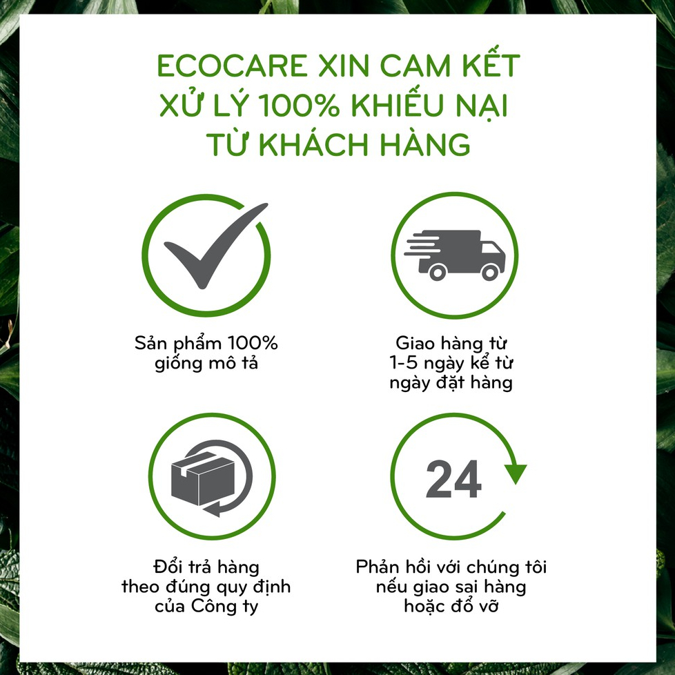 Xịt Chống Muỗi Đốt Thảo Dược ECOCARE 50ml, Thành Phần 100% Tự Nhiên, Ngăn Côn Trùng Và Muỗi Cắn An Toàn Hiệu Quả