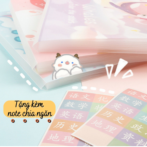 TÚI ĐỰNG TÀI LIỆU A4 5-8-12 NGĂN Chống Nước Họa Tiết CUTE Tệp File Giấy Kiểm Tra Hồ Sơ Đề Cương Trong Suốt Peach Home