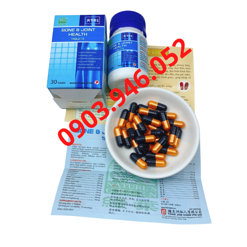 Bone Joint Health - Viên uống Hỗ Trợ Cơ Xương Khớp Hộp 30 viên