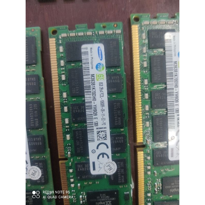 Ram 8gb Ecc server dd3 pc3l 10600R bus 1333