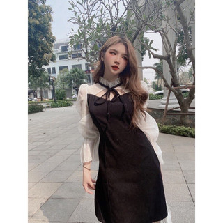 Váy tiểu thư cổ nơ