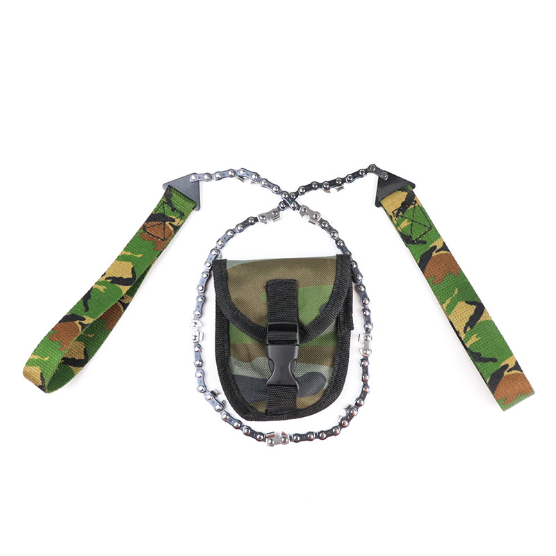 Cưa xích kéo tay ,dây cưa xích cầm tay sinh tồn lưỡi thép Mangan