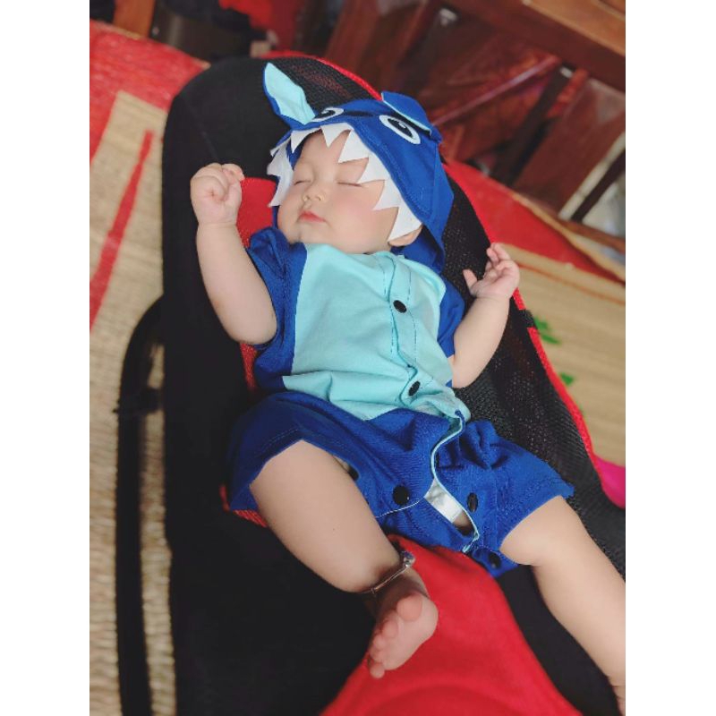 Body thú cho bé- stich cộc tay