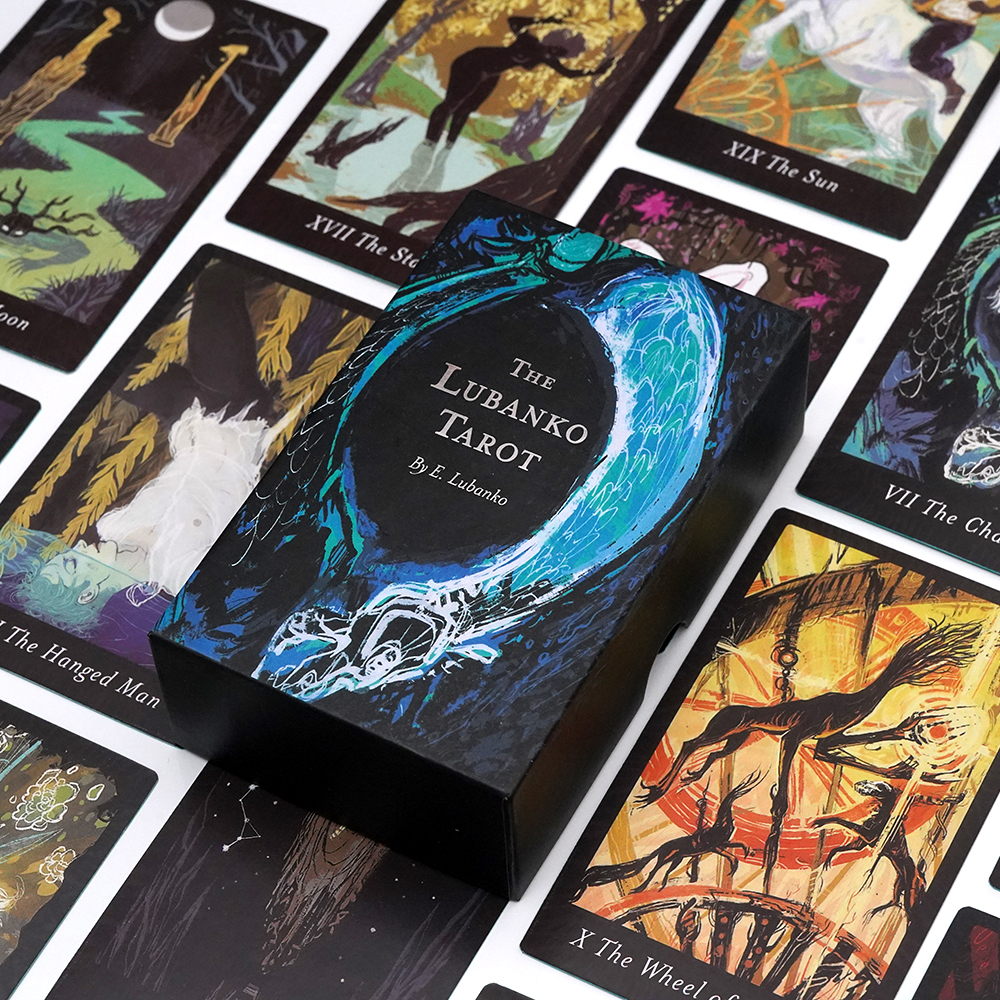 Bộ Bài The Lubanko Tarot 78 Lá Bài 7x12 Cm Tặng Đá Thanh Tẩy S125