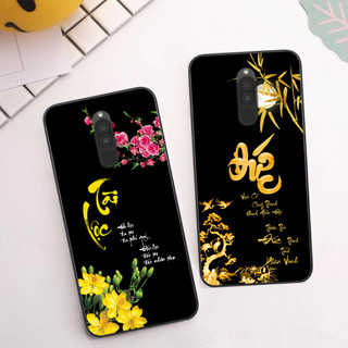 Ốp lưng Xiaomi Redmi 8 - Ốp Xiaomi in hình chữ thư pháp tâm an, cha mẹ , tài lộc đầy ý nghĩa