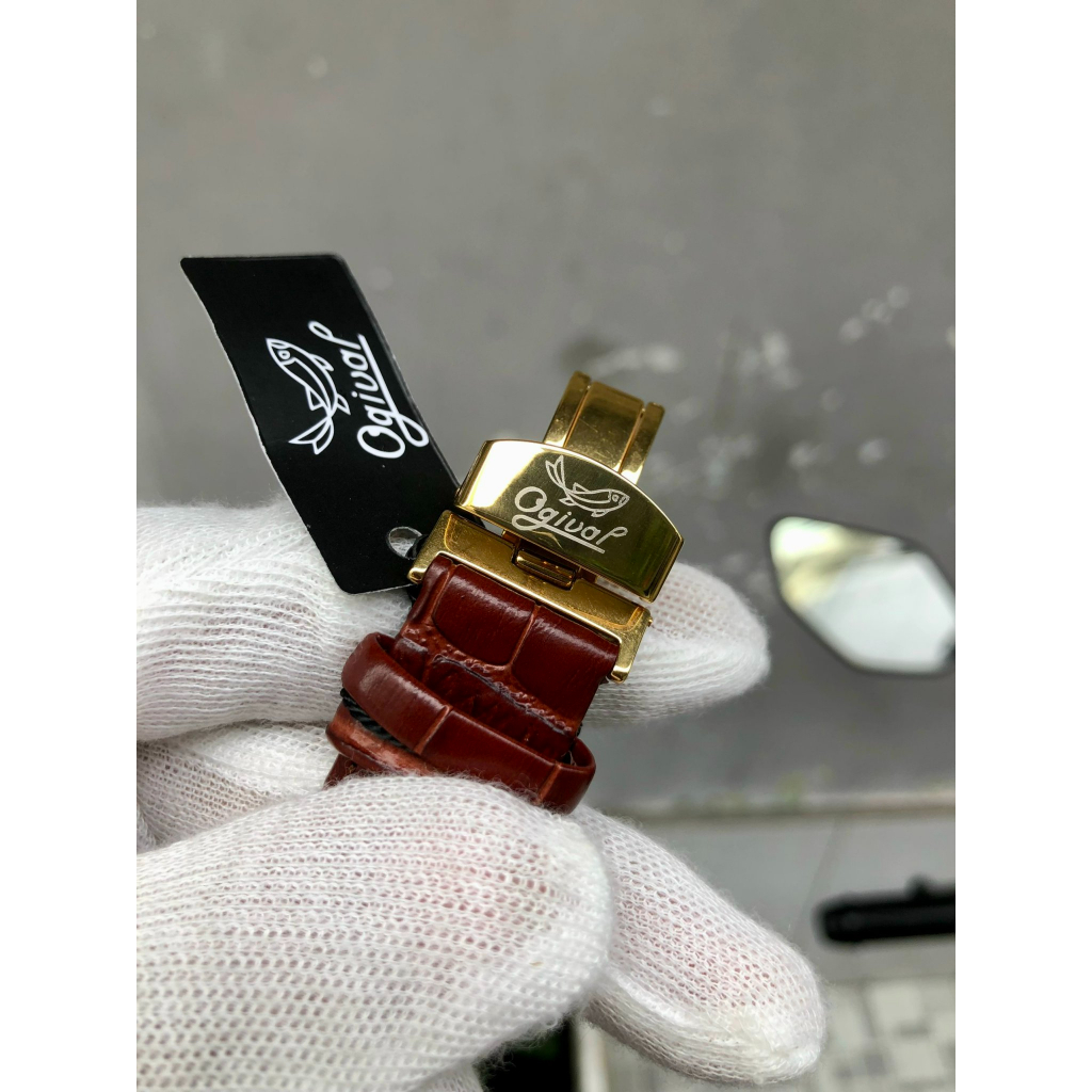 ĐỒNG HỒ NAM CƠ TEVISE T820B DÂY DA CHÍNH HÃNG MÁY TỐT