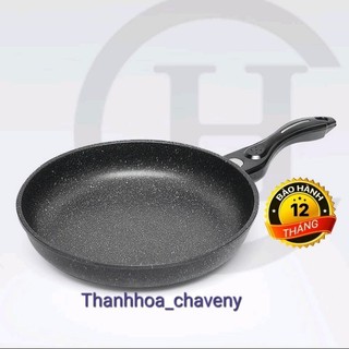 Chảo chống dính vân đá 2 mặt không từ siêu bền , chảo đá chống dính ch size 24-30cm