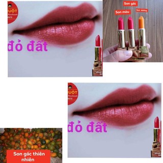 son gấc thiên nhiên   son lì