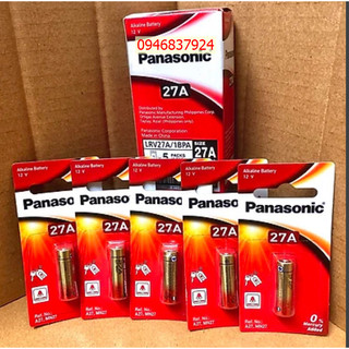 Pin kiềm alkaline cửa cuốn a27, 27a 12 volt panasonic lrv27 - hàng chính hãng