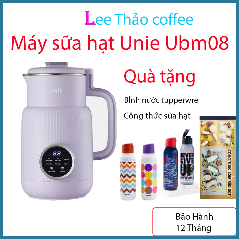 ( Mua 1 tặng 1) Máy làm sữa hạt mini UNIE UMB08 Máy xay sữa hạt đa năng 600W bảo hành 12 tháng chính hãng