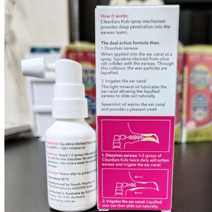 Xịt tan ráy tai BioRevive Ears Kids 30ml