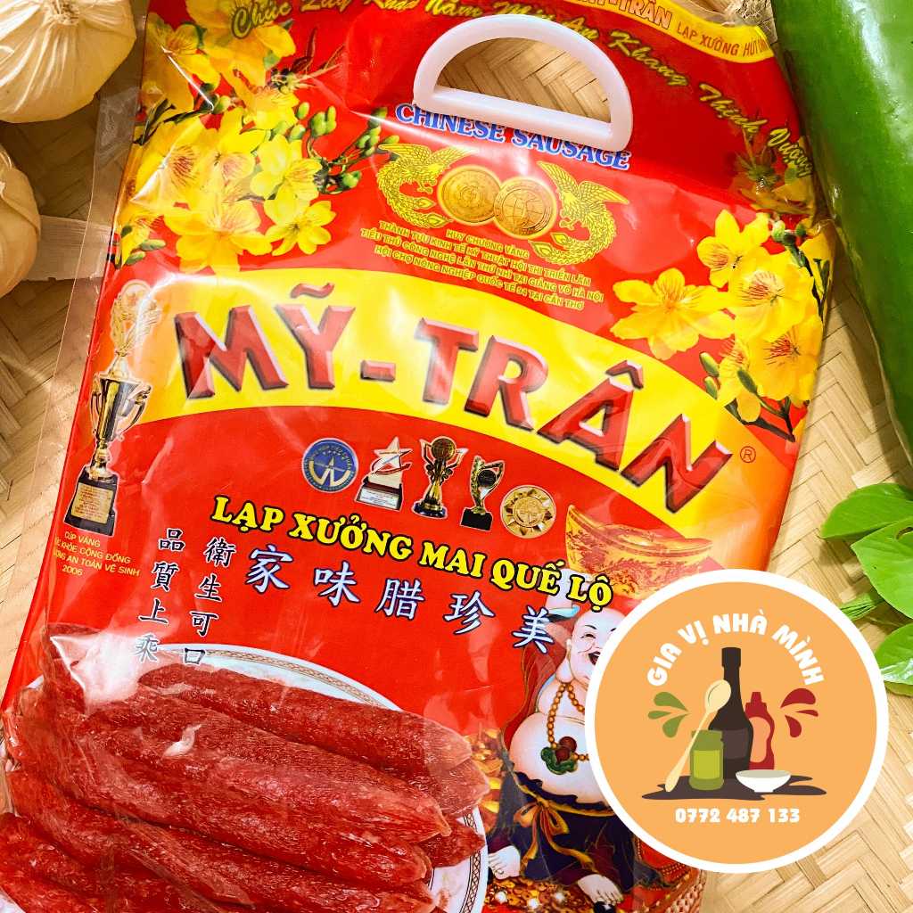LẠP XƯỞNG THỊT MỸ TRÂN- TRỌNG LƯỢNG 500GR