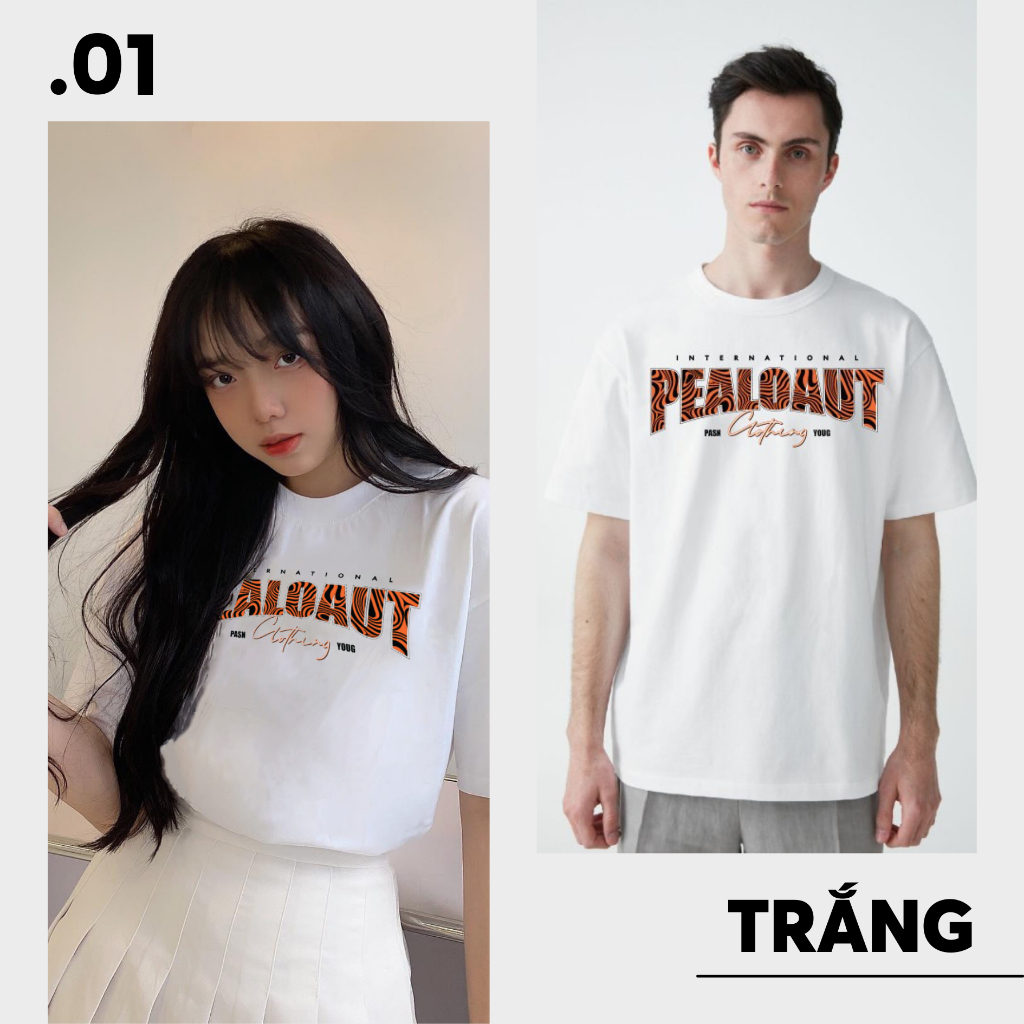 Áo Thun Unisex PEALO ZEBRA áo phông nam nữ basic cotton 4 chiều cao cấp