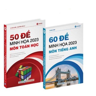 Combo Sách 50 Bộ Đề Trắc Nghiệm môn Toán Và 60 Bộ Đề Trắc Nghiệm Tiếng Anh