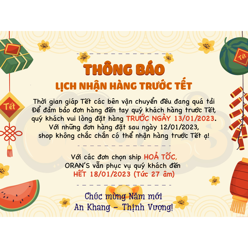 Áo thun Tết ORAN'S mẫu tết 2023 tay lỡ oversize chất cotton 4c ORANS TET