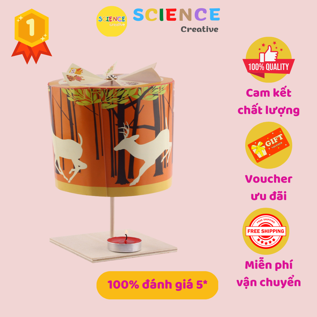 Đồ chơi Đèn kéo quân - lồng đèn trung thu - đồ chơi lắp ráp