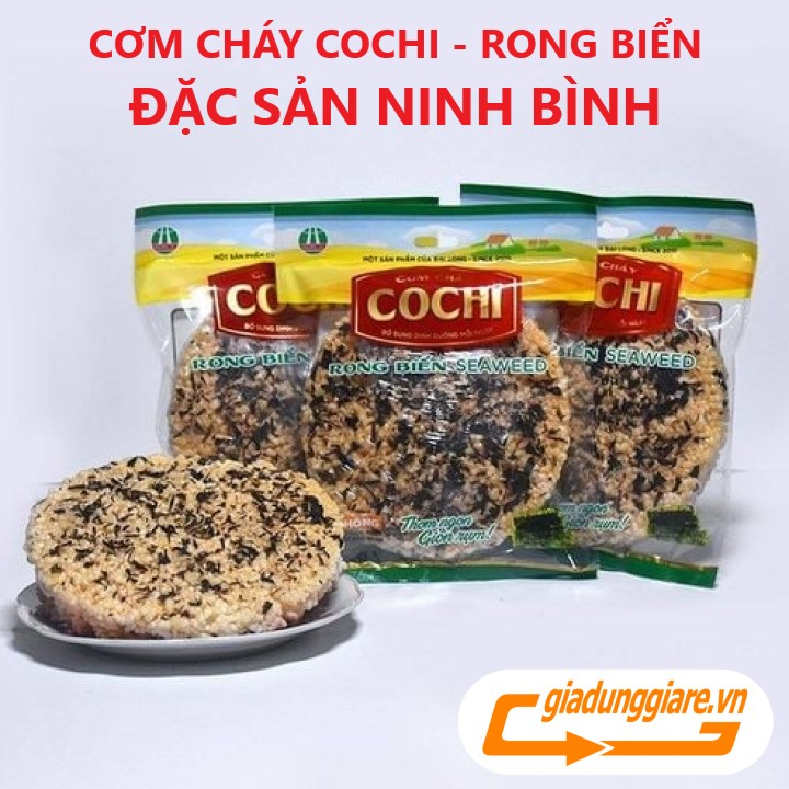 Cơm cháy Đại Long COCHI 65g (Tùy chọn vị Ruốc hành, Mè đen hoặc vị Rong biển) - Đặc sản Ninh Bình