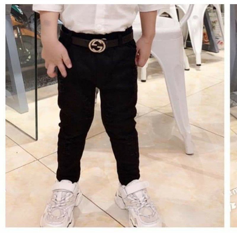 Quần kaki Mềm Rách phong cách co dãn cho bé trai bé gái