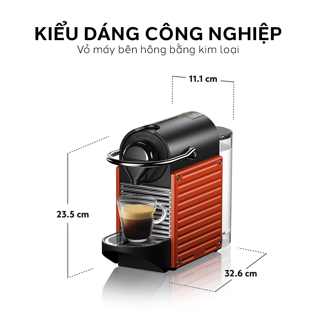 Máy pha cà phê Nespresso Pixie Đỏ