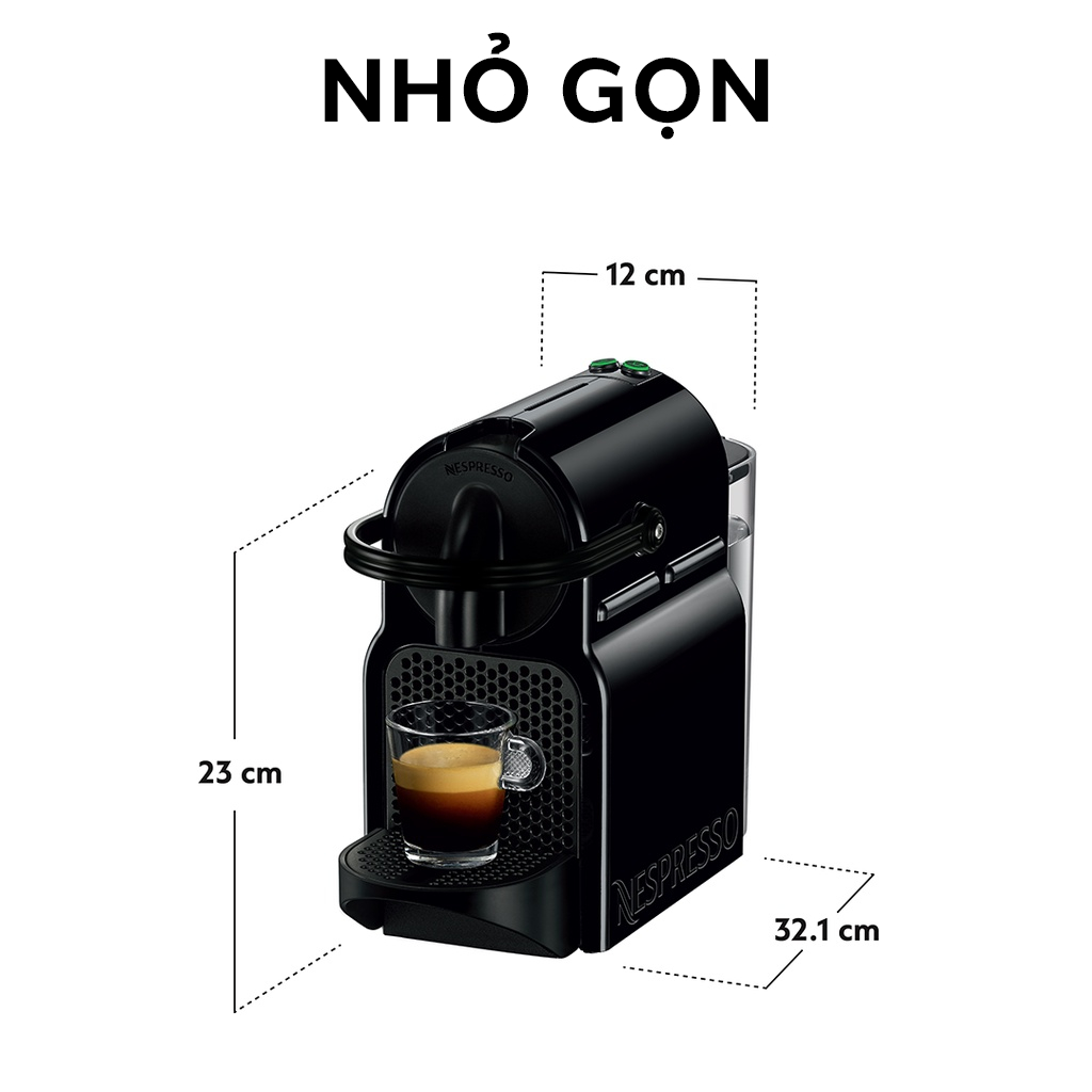 Máy pha cà phê Nespresso Inissia Đen