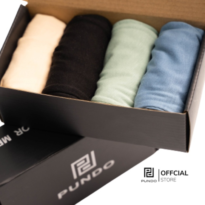 Quần Lót Nam PUNDO full box, vải cotton mềm mại thoáng mát thấm hút mồ hôi QLPD09