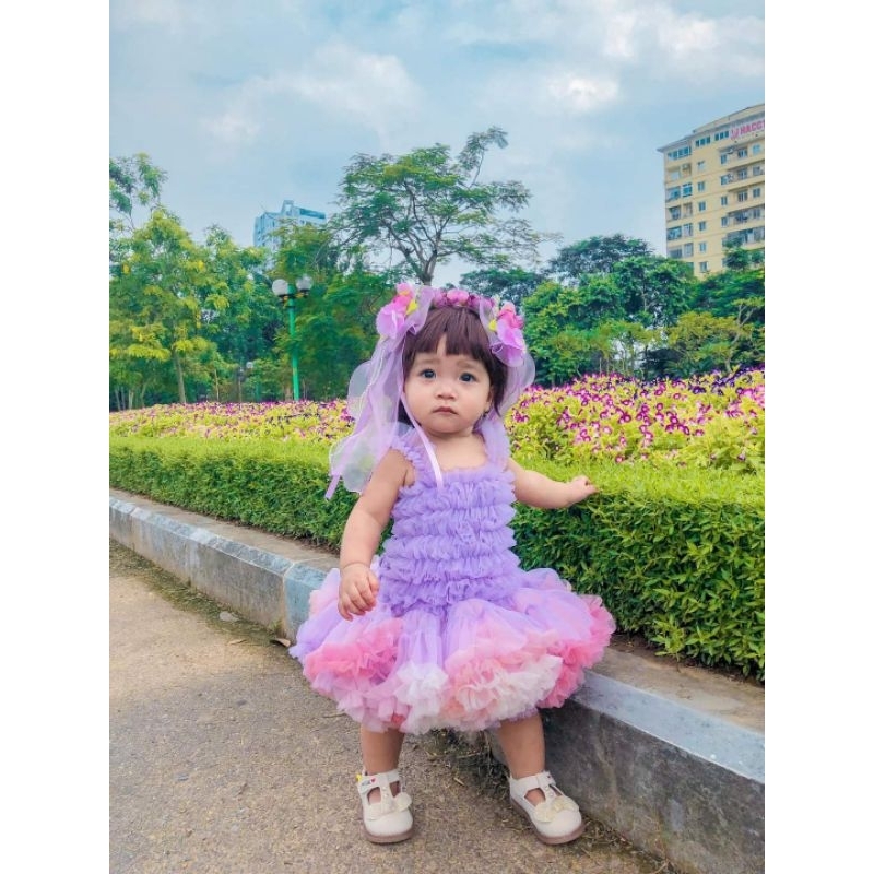 Bờm tóc lolita hoa xinh cho bé nhiều màu