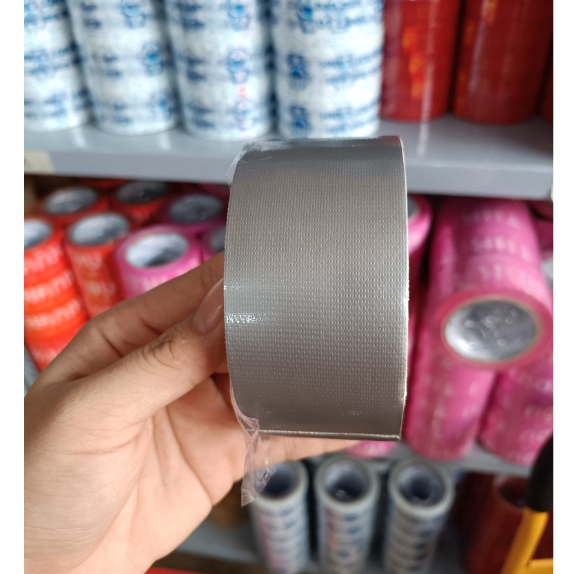1 cuộn băng keo vải xám dán bao, dán thùng, 48mm