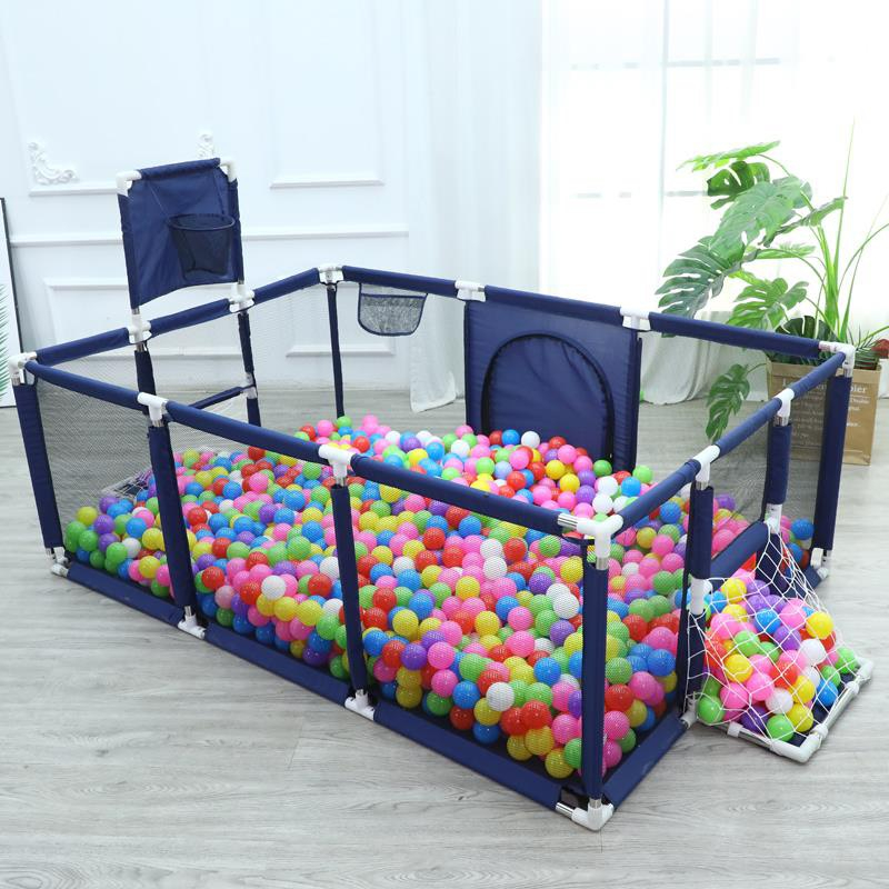 Quây bóng,quây bóng rổ, quây cũi kiêm nhà bóng hình chữ nhật kích thước 1m2x2m3 tặng 30 bóng nhựa holla, 2 dây  tay nắm