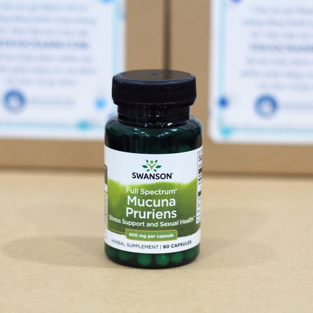 SWANSON MUCUNA PRURIENS, 60 viên, Hỗ trợ giảm căng thẳng và sức khỏe sinh lý