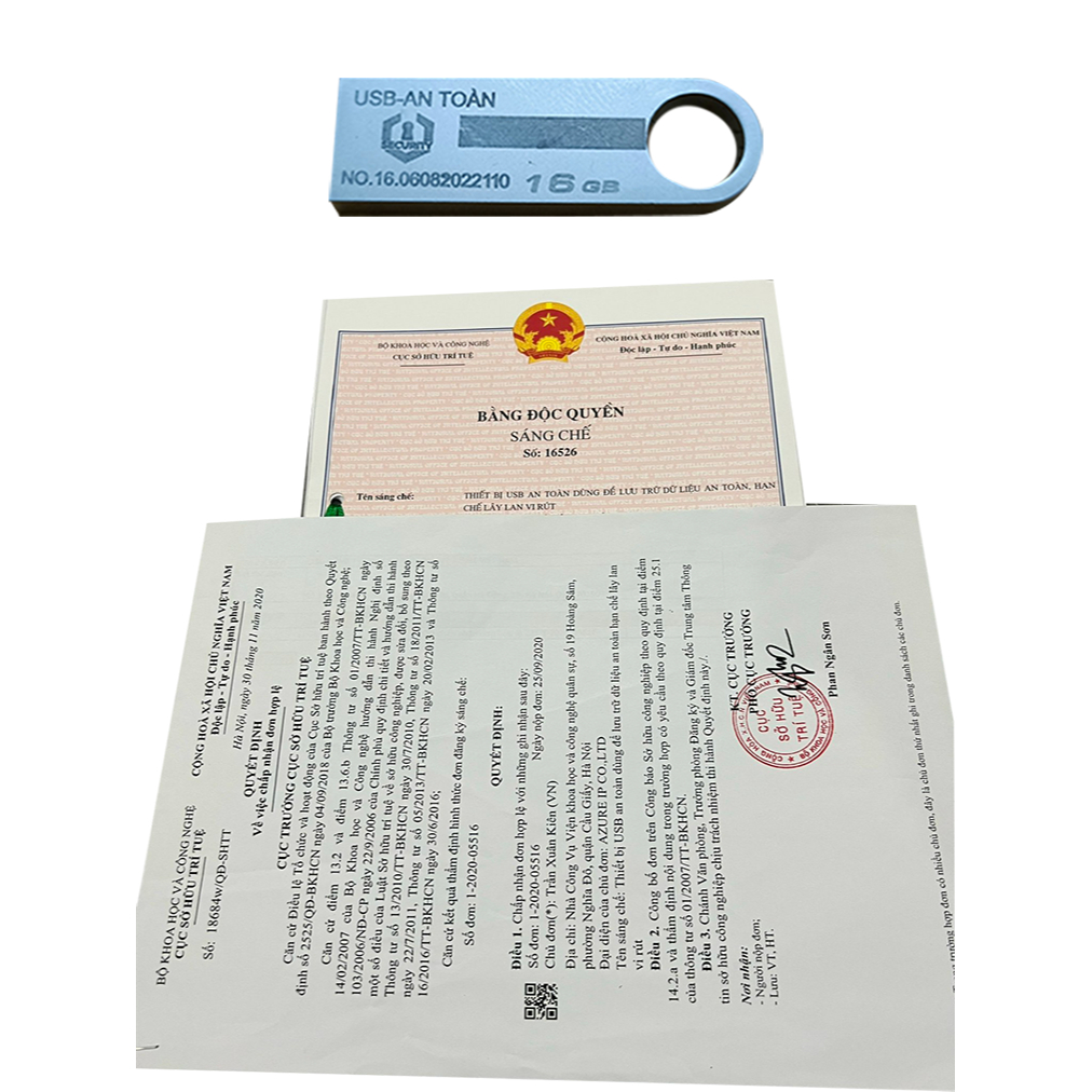 USB an toàn 16G - phi chuẩn - an toàn dữ liệu - hạn chế virus máy tính (Hàng chính hãng)