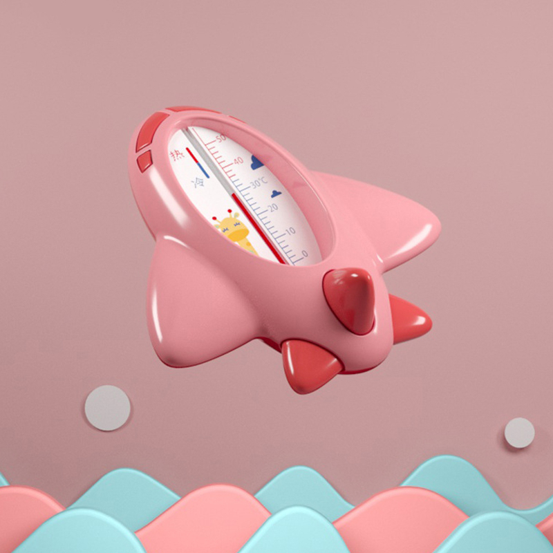 Nhiệt kế đo nước tắm cho bé hình MÁY BAY MISUTA CAO CẤP cảm biến nhiệt dầu hỏa an toàn