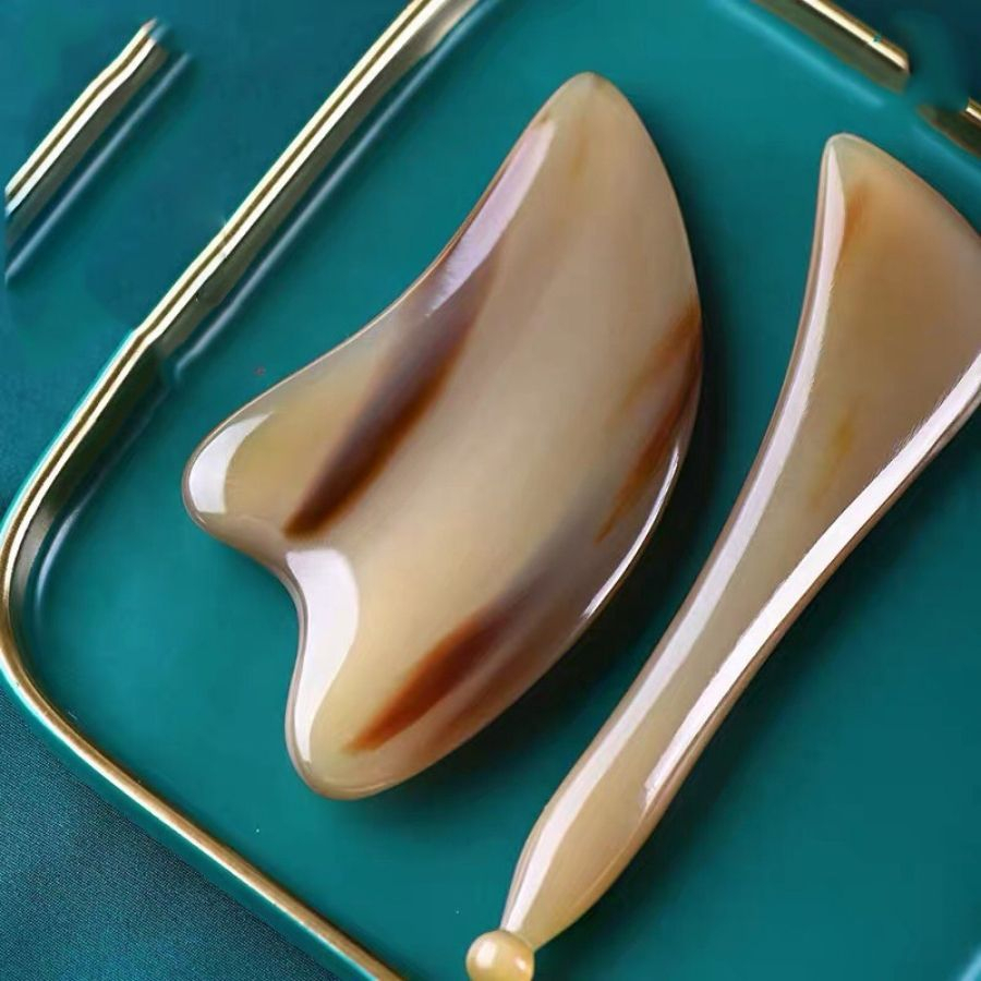 Dụng Cụ Sừng Massage Xóa Nhăn Mắt, Làm Mịn Da Mặt, và Cạo Gió Toàn Thân - Giúp Lưu Thông Khí Huyết