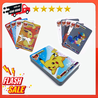 Bộ thẻ bài Pokemon ( Nhựa - Dẻo - pokemon - nhựa cứng - Thẻ bài pokemon Vmax dẻo - Thẻ bài pokemon kim loại vàng