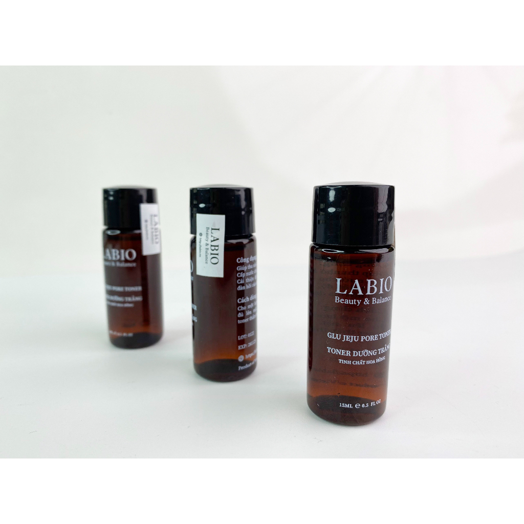 Toner LABIO Tinh Chất Hoa Hồng Địa Trung Hải 15ml - Se Khít Lỗ Chân Lông, Tăng Cường Hoạt Hóa Da Mặt