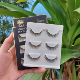 Hộp 3 Cặp Lông Mi Chồn 3D Siêu Tự Nhiên