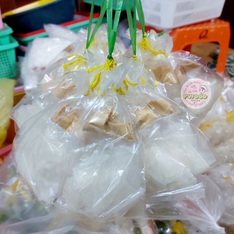 Xâu 10 bịch Bánh Tráng Muối Nhuyễn Phơi Sương