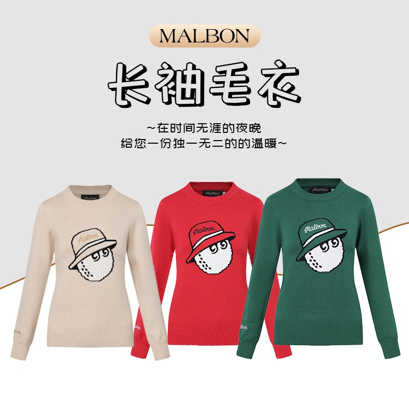 ÁO LEN GOLF NỮ MALBON ĐẸP-NGỌC GOLF