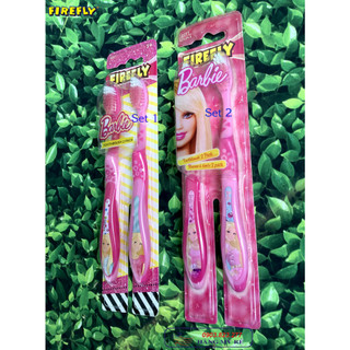 Set 2 Bàn Chải đánh răng công chúa Barbie Firefly cho Bé từ 3+