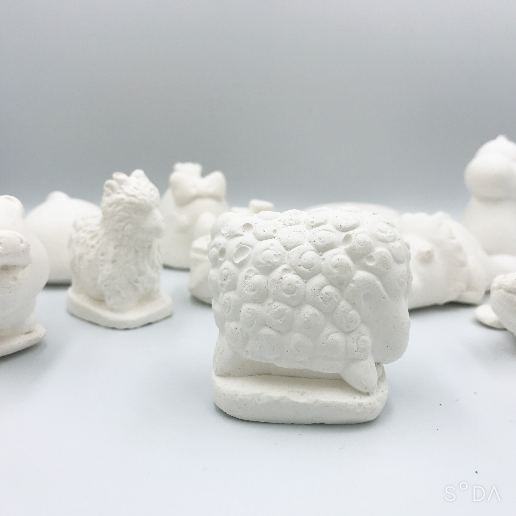 Tượng Tô Màu Thạch Cao 5cm Nhiều Mẫu