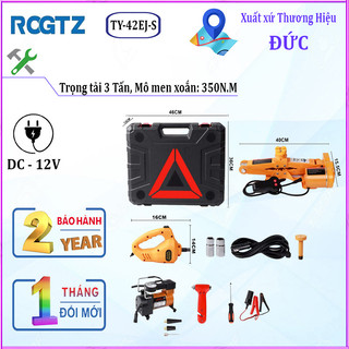 [BH 2 NĂM] Bộ nâng kích gầm điện, máy bơm lốp và máy siết ốc ô tô đa năng 3 trong 1 - TY-42EJ-S